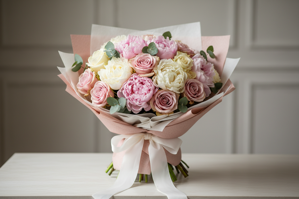 A luxury regular sized flower bouquet 